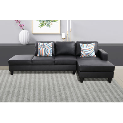 Tamez Faux Leather L-Shaped Sectional