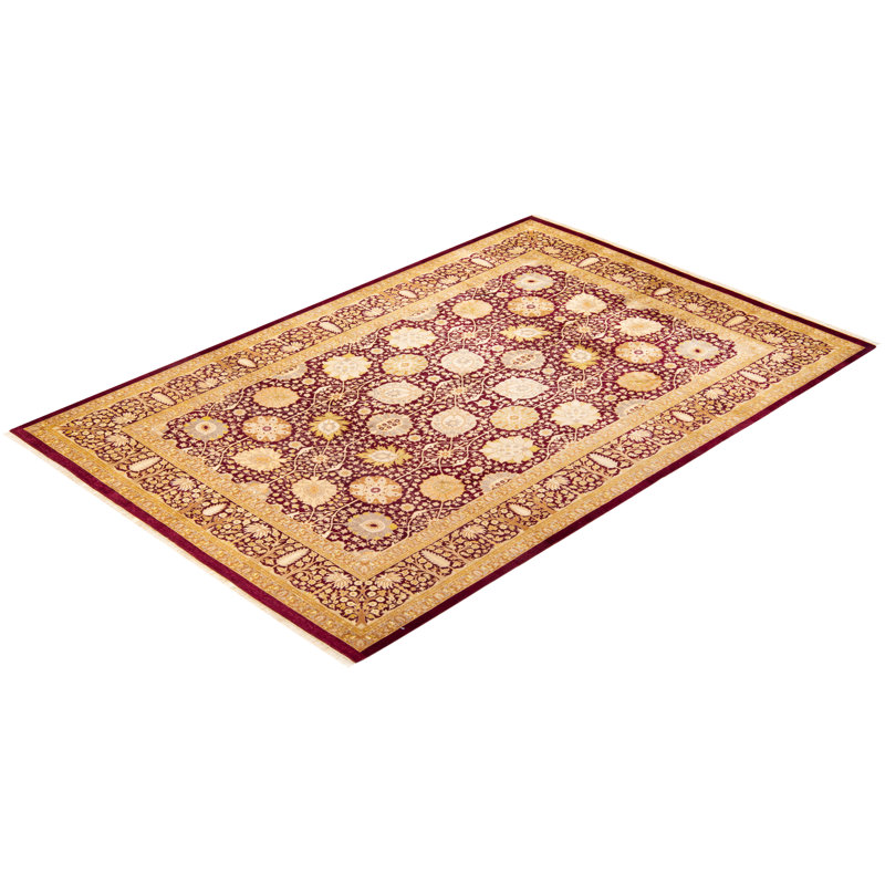 Classic One-of-a-Kind 6' 1" x 9' 3" Hand Knotted Area Rug