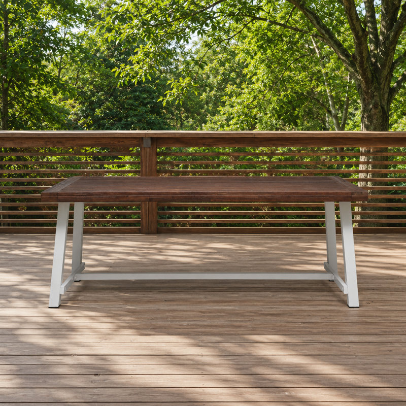 Table de salle à manger d'extérieur en bois Modern Modern