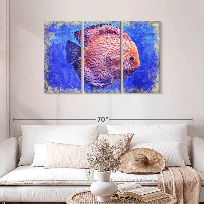 Pigeon sang discus, H 28 po x l 45 po
