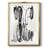 Grey Scribbles II -Framed Print