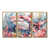Toile avec cadre flottant or