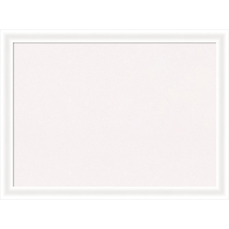 Tableau blanc à panneau étroit en bois Oliver, H 23 po x l 31 po, Blanc