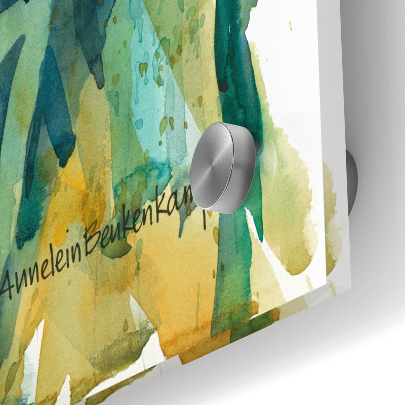 «Summer Heralds» par Annelein Beukenkamp, art mural en verre acrylique, H 36 po x l 24 po x P 0,2 po