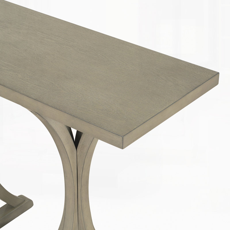Console en bois 59,8 po, Gris