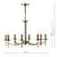 Amplas 8 - Light Candle Style Chandelier