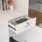 55.1'' W Reception Desk With Locking Drawer