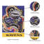 Drapeau de jardin en polyester 18 x 13 po Baltimore Ravens