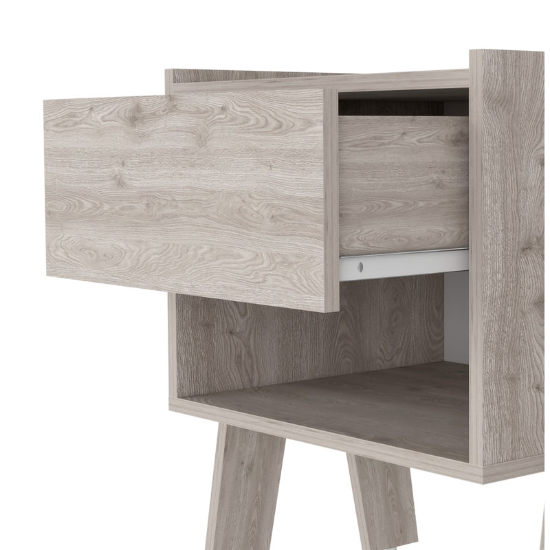 Table de chevet Gattilier, Gris