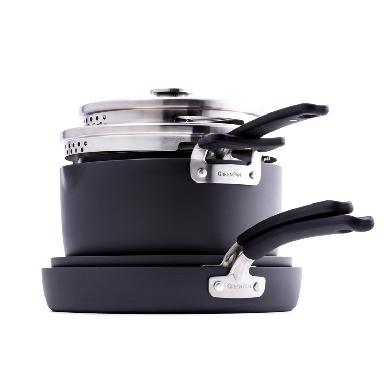 Buy Black Bronx 5 piece pan set Non-Stick Cookware from Next USA