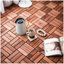 20 carreaux de terrasse imbriqués à carreaux, plancher en bois franc d'acacia carré 12 po x 12 po pour terrasse, banc, côté piscine-113014625