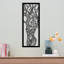 Élégant accessoire mural décoratif en métal, noir, 7,9 po x 20,1 po | Fabrication 100% métal, épaisseur: 0,05 pouce | Parfait pour la décoration intérieure, les espaces de bureau et les intérieurs modernes, design durable et accrocheur