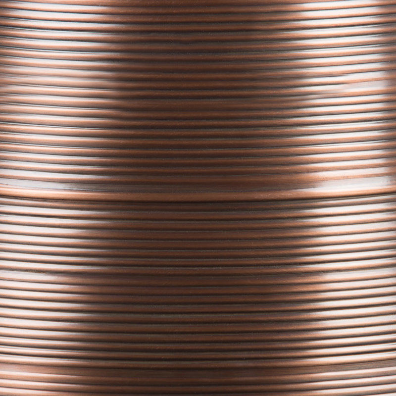 Table d'appoint ronde en métal l 18 po Sheridan, Aged Copper