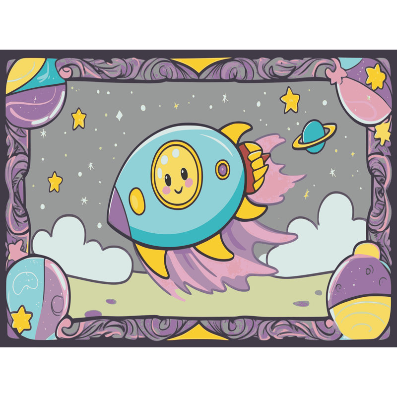 Tapis pour enfant Zoomie, Rectangle 7 pi x 9 pi