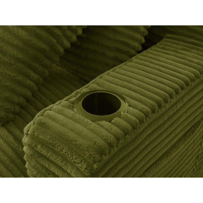 Méridienne double Corduroy, Vert