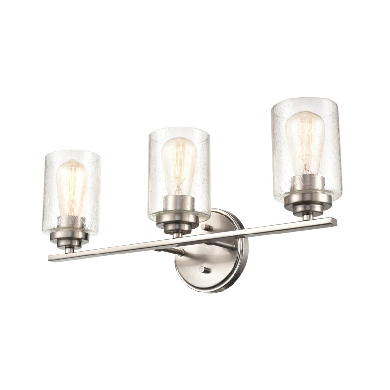 Cramer 3 - Light Dimmable Vanity Light, Satin Nickel