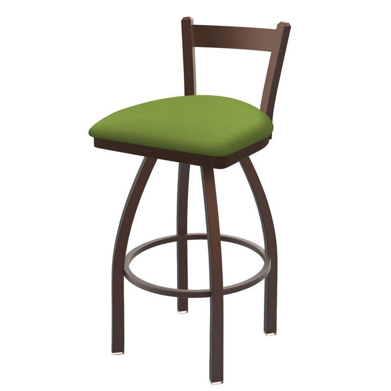 Tabouret de bar 821 Catalina, Vert kiwi Canter, Bronze, Tabouret de bar (assise de 30 po de hauteur)