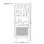 Vitrine moderne simple en bois massif