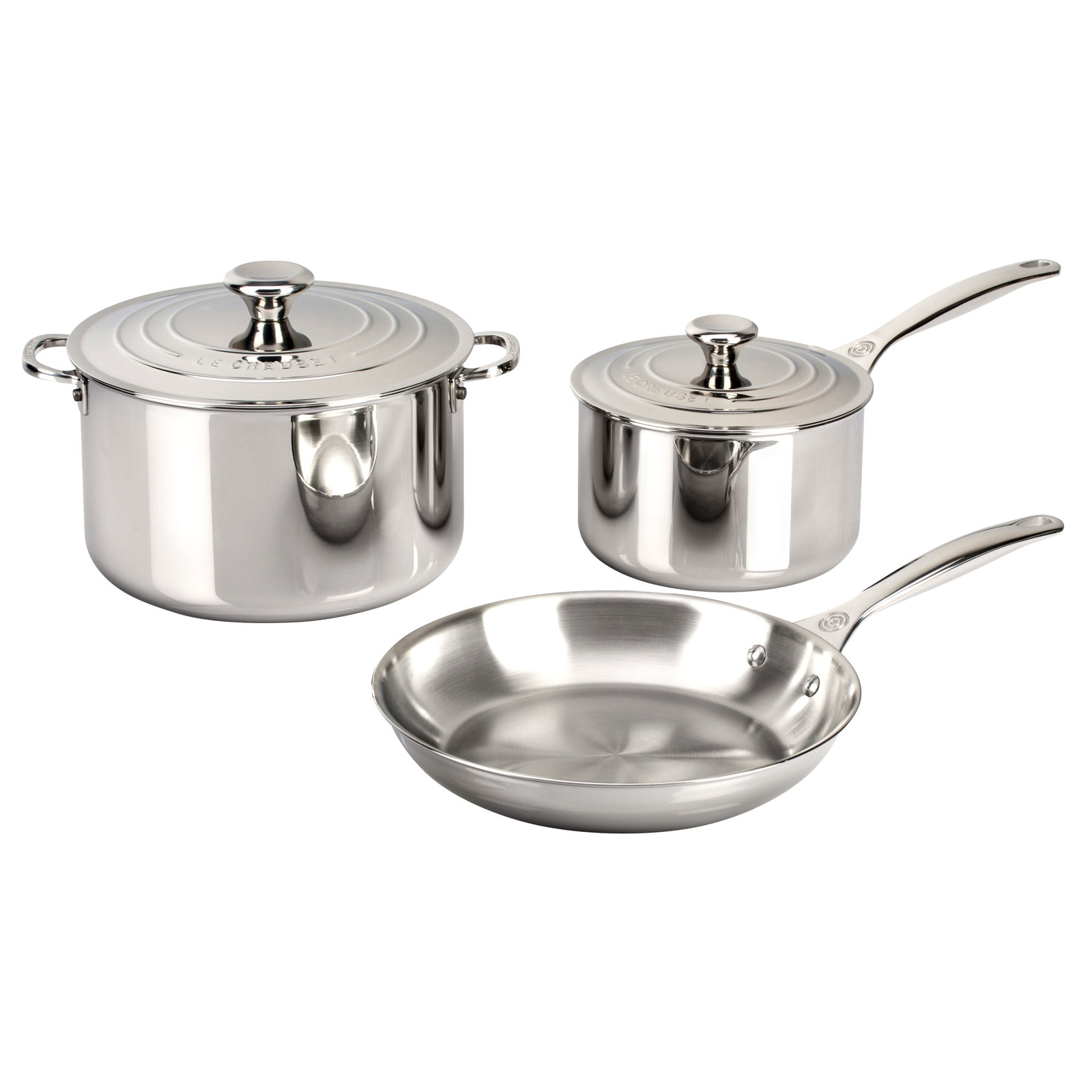 Le Creuset Stainless Steel 5 Piece Cookware Set