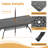 Ridgee 82.68'' L 41.34" W Rectangula Table Cast Aluminum Outdoor Dining Set with Umbrella Hole and Cushions-2014517021