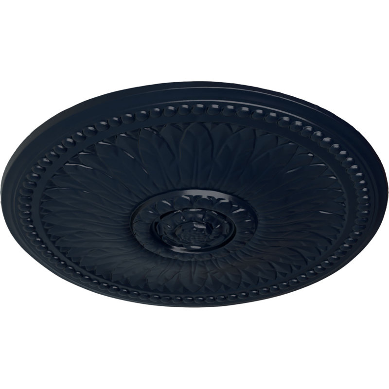 Médaillon de plafond Endurathane Granada, DE 19 po x P 1 1/2 po (pour auvents jusqu'à 7 1/8 po), fini cuivre peint à la main