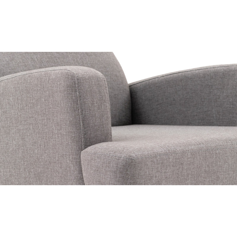 Fauteuil Kuku, 100 % polyester gris