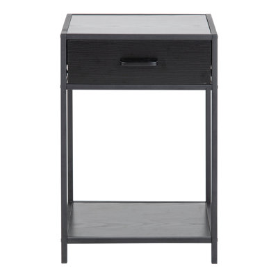 Alexzandra 42cm W Plywood / Laminate Board Bedside Table