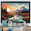 Bouse Landscape Vangogh Mountain Serenity I Framed On Canvas Print