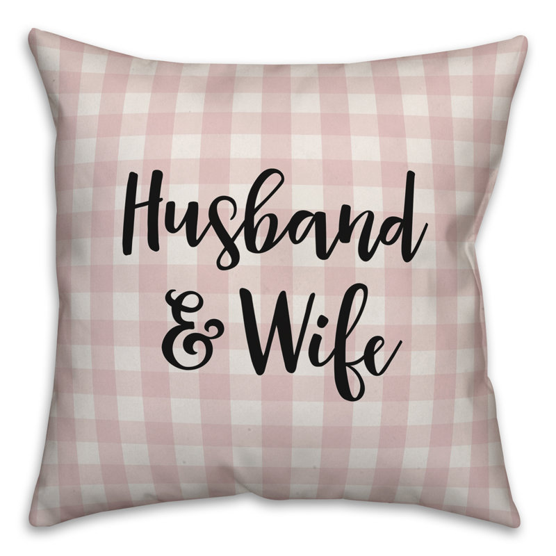  Coussin Husband and Wife, Coussin décoratif, Rose / Noir