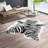 Lilianna Faux Cowhide White and Black Zebra Print Rug-117579604