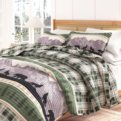 Ensemble de courtepointe Mountaincapes & Plaid Lodge
