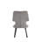4-piece Grey Fabric Dining Chair Set With Black Metal Leg For Modern Kitchen, Dining Room, Living Room