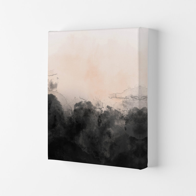 Nude And Black Watercolour 3 by Pixy Paper - Print, Wrapped Canvas, 84cm H x 59.4cm W x 4cm D