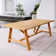 Seras 6 - Person Teak Wood Patio Dining Set with Rectangular Table
