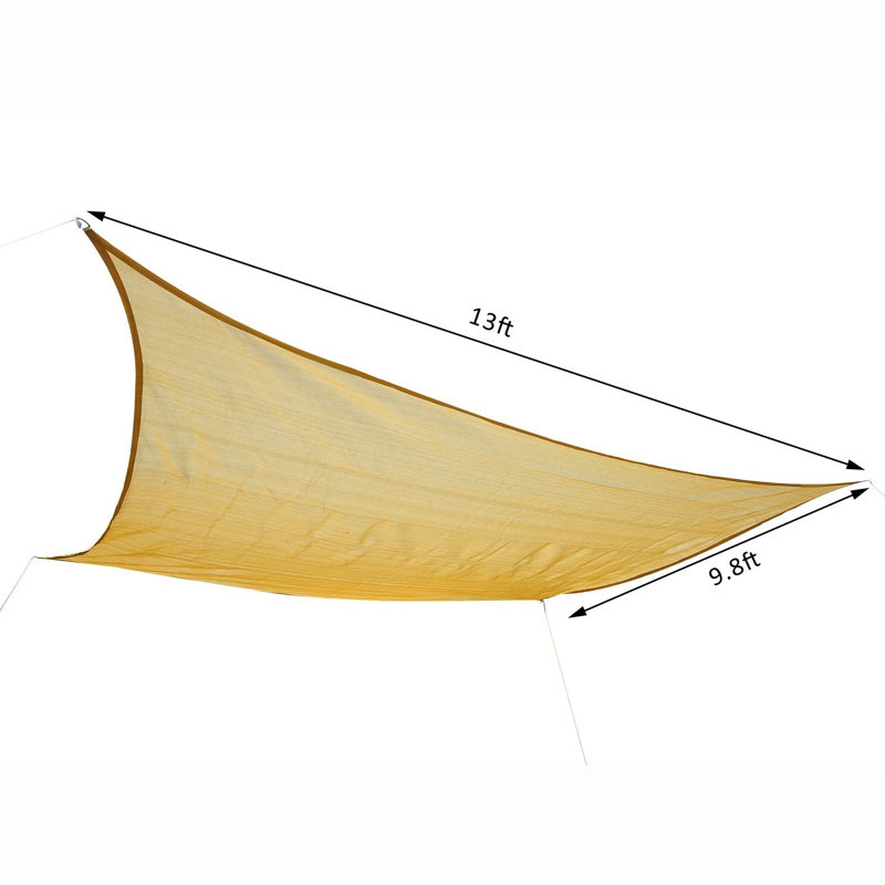13' x 10' Rectangle Shade Sail, Sand