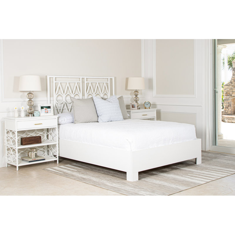 Michelle Standard Bed, Queen, White
