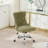 Office Chair,Modern Chenille Upholstered Tufted Button Home Office Chair With Chrome Metal Base,Adjustable Desk Chair Swivel Office Chair-24117017
