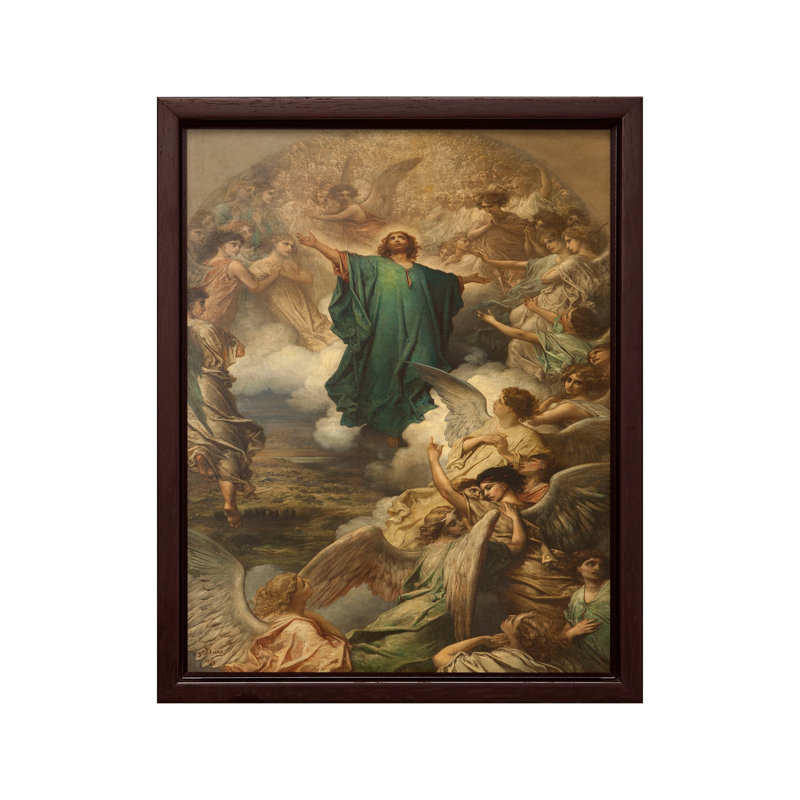 The Ascension, Poster, 18"H x 24"W, Brown Framed