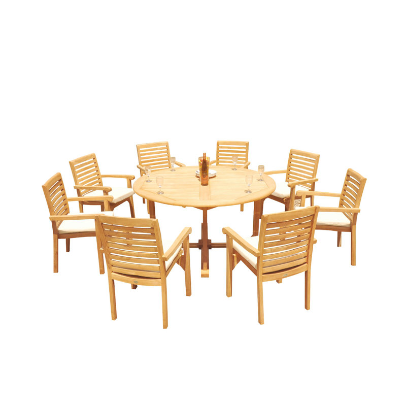 Ensemble repas pour 8 personnes Cimah, H 31,5 po x l 60 po x P 100 po, 7