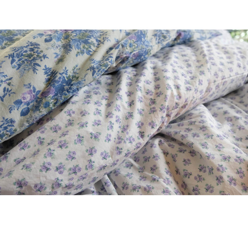 Floral Pillow Case, King Pillowcase, Lilac Floral