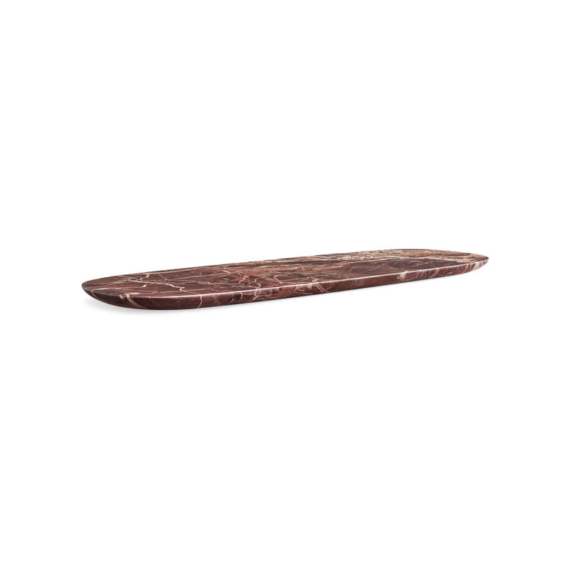 Delicious Modern Marble Tray 1, Cherry Marble, 1" H x 26" W x 9" D