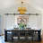 5-Light Dimmable Gold Leaf Tiered Chandelier