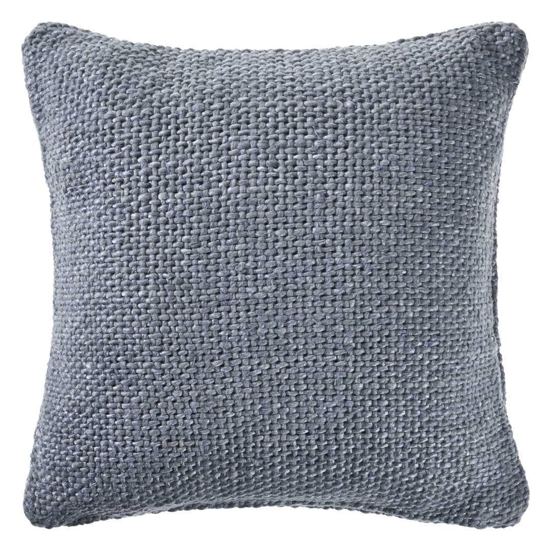 Everyday Solid Color Woven 100% Cotton Decorative Throw Pillow Rajani Home 