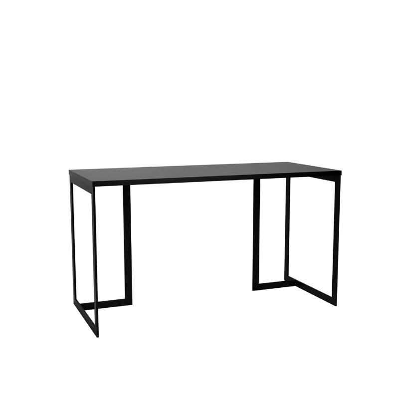 Lexington 53" Contemporary Modern Desk in Black, Black