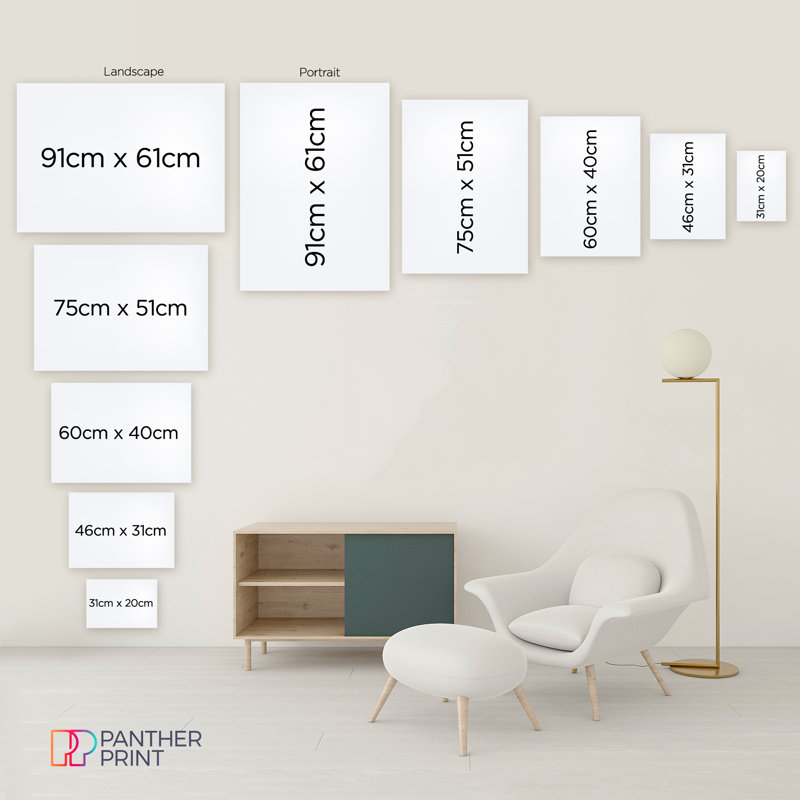 Minimalist Black Shapes - Wrapped Canvas Print, 91cm H x 61cm W x 1.8cm D
