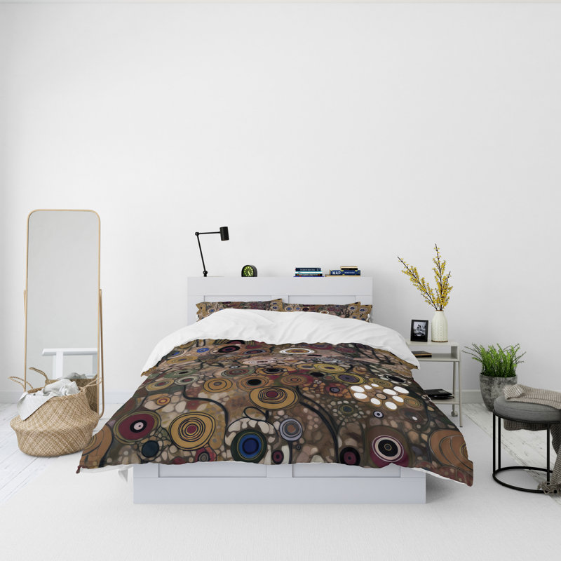 Abstract Duvet Cover, King Duvet Cover + 2 King Shams