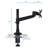Mount-It Full Motion Adjustable Single Computer Monitor Desk Clamp Mount Up to 32" | Black
