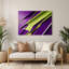 «Geometric Abstraction 49», art mural en métal mauve-268520262