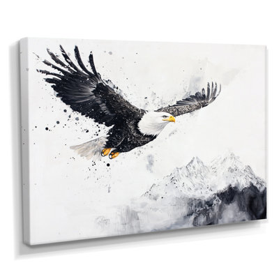 Soaring High Eagle In The Mountain - Eagle Wall Décor