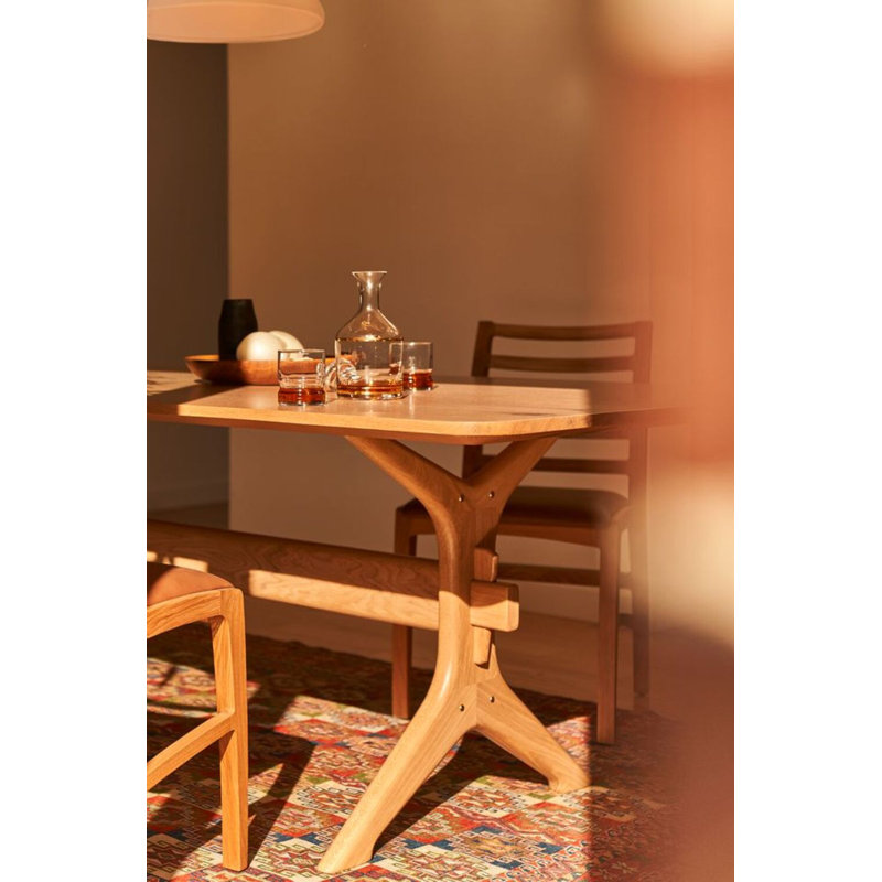 Osage Dining Table 76” In Walnut, White Oak